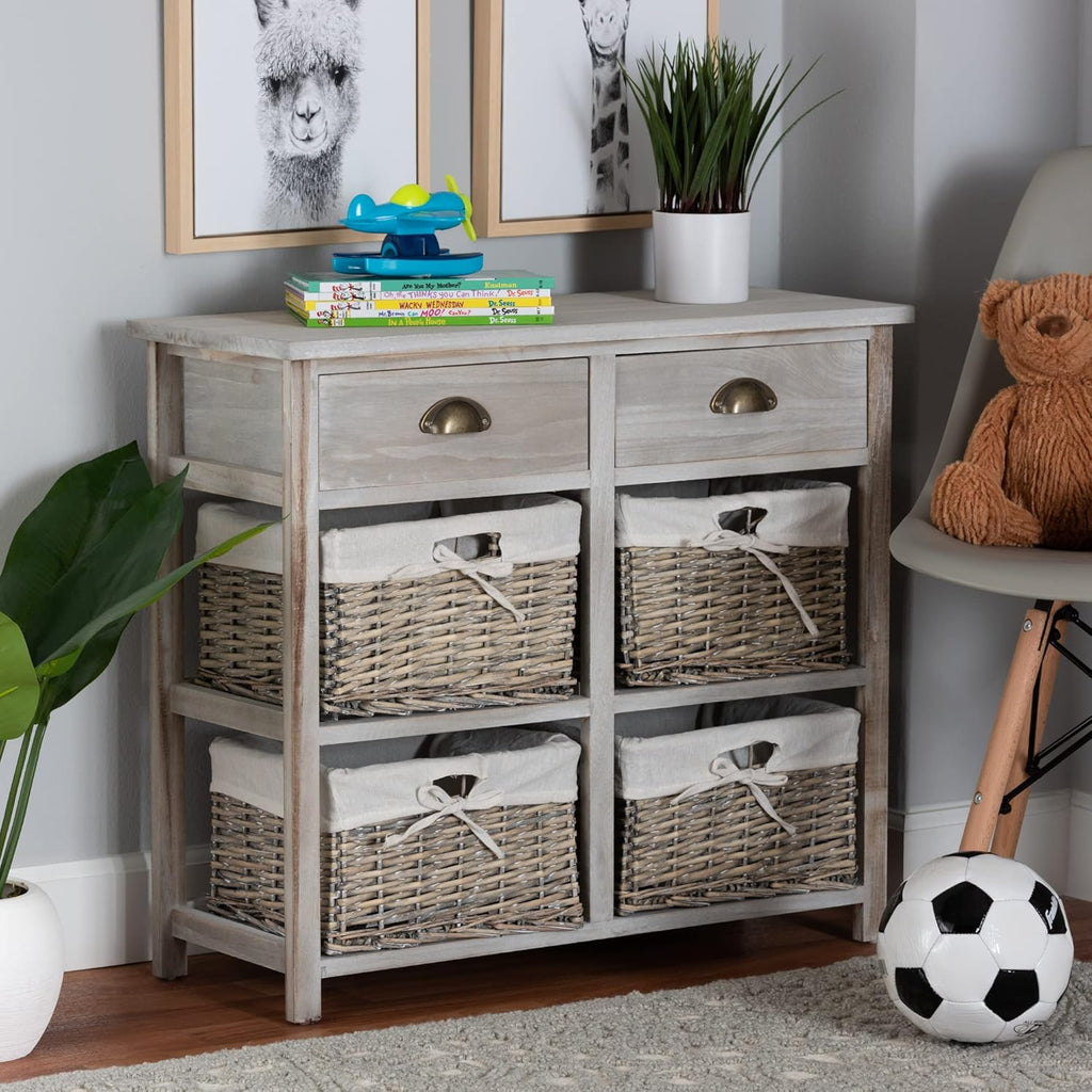White/Grey Multipurpose Shelving and Cabinets I858807