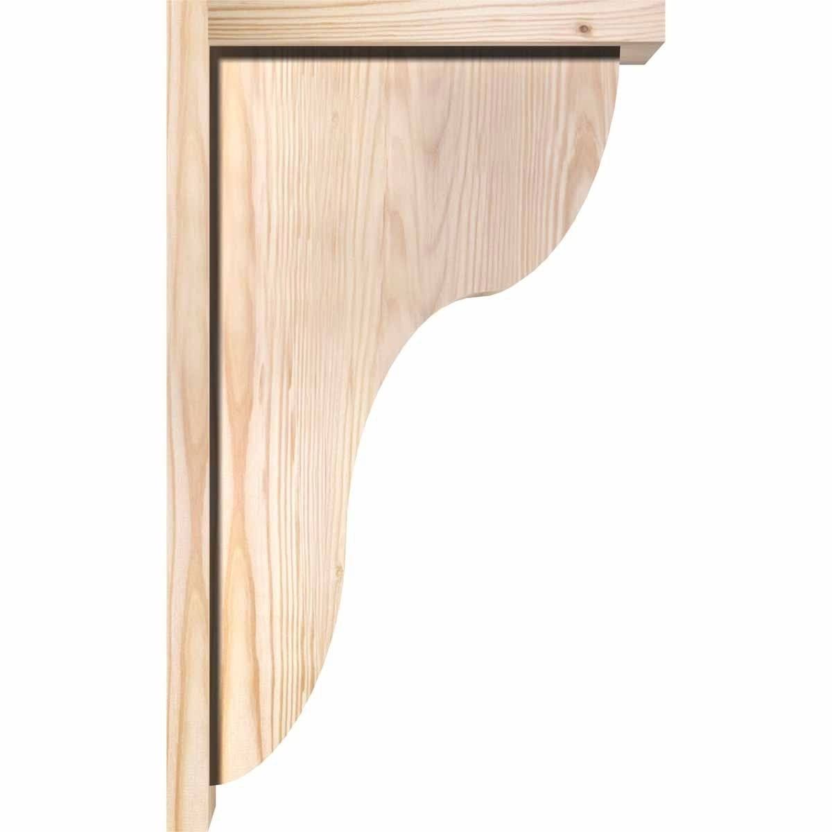 Carmel Smooth Corbel w/Backplate, Douglas Fir T603970