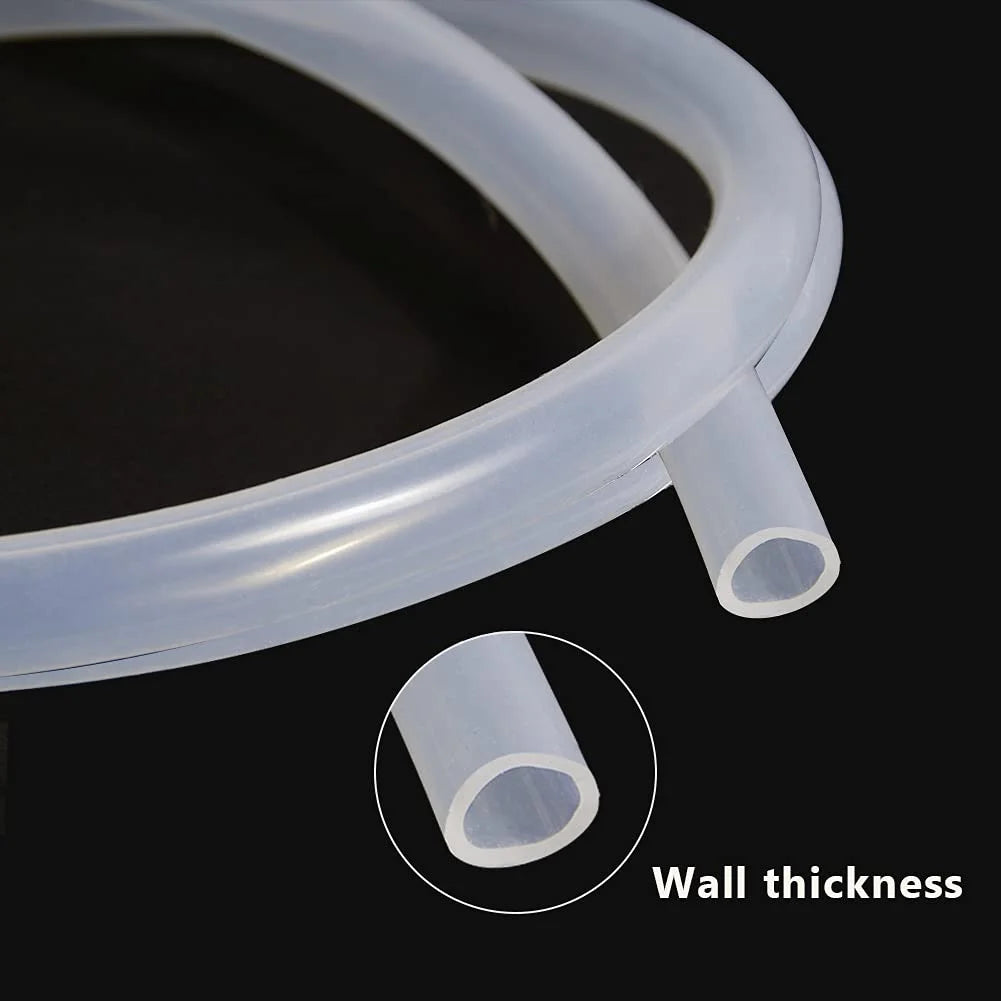 3/8" ID x 9/16" OD Silicone Tubing Food Grade Pure Silicon Tube, 3.28ft Length X351