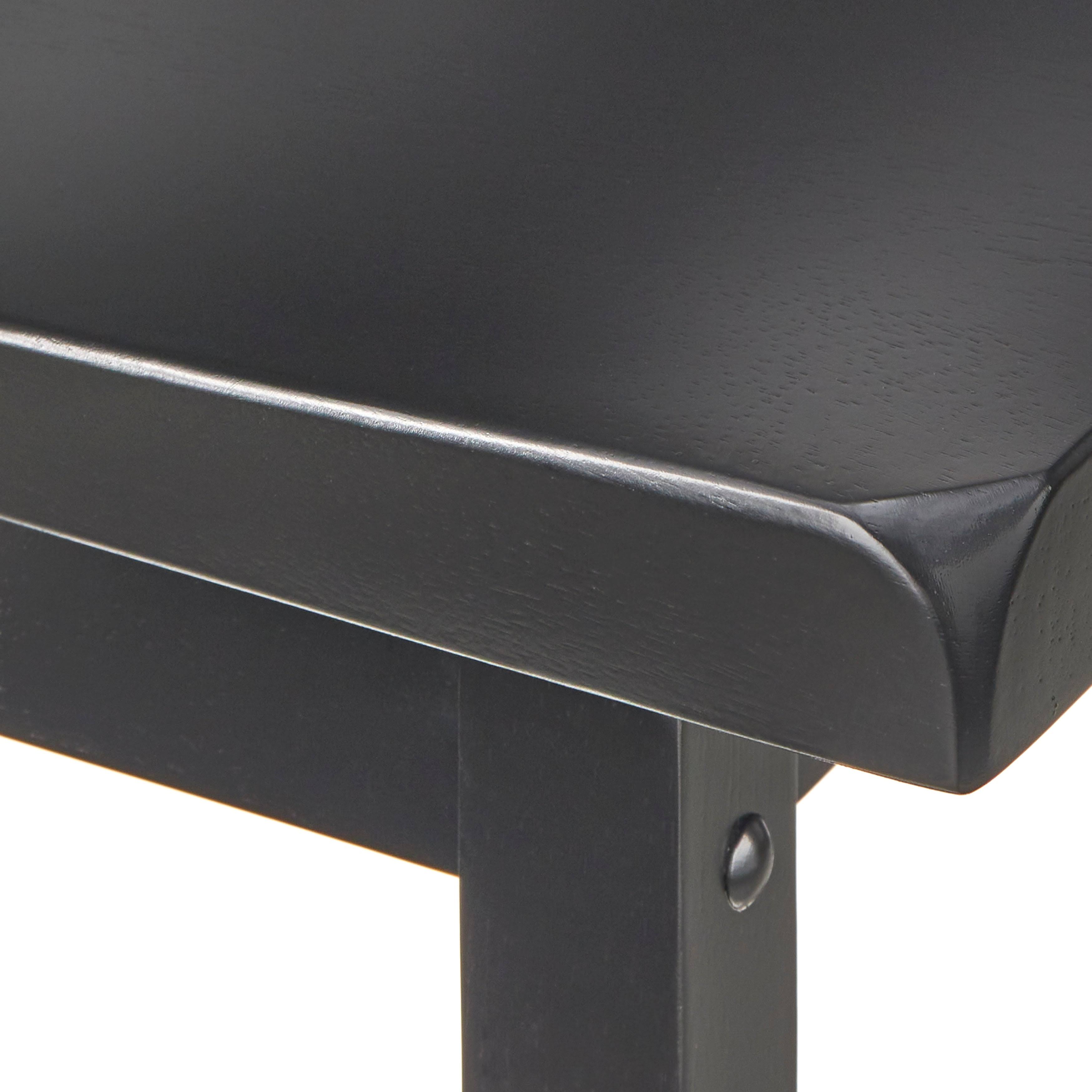 Set of 2 Black Saddle Stools B57855
