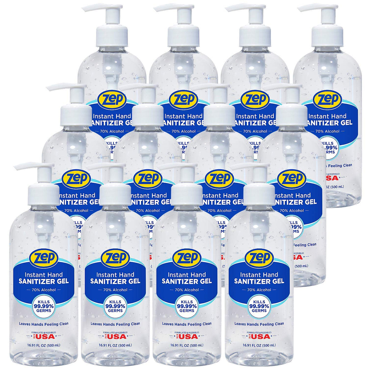Instant Hand Sanitizer Gel 70% Alcohol 1 gallon Case of 4 L4841