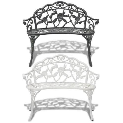 Green Cast Aluminum Outdoor Patio Bench V472
