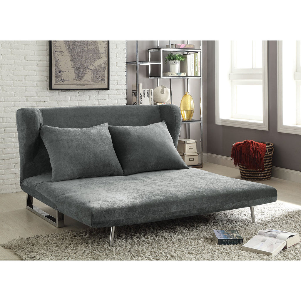 Grey Upholstered Sofa Bed M149606