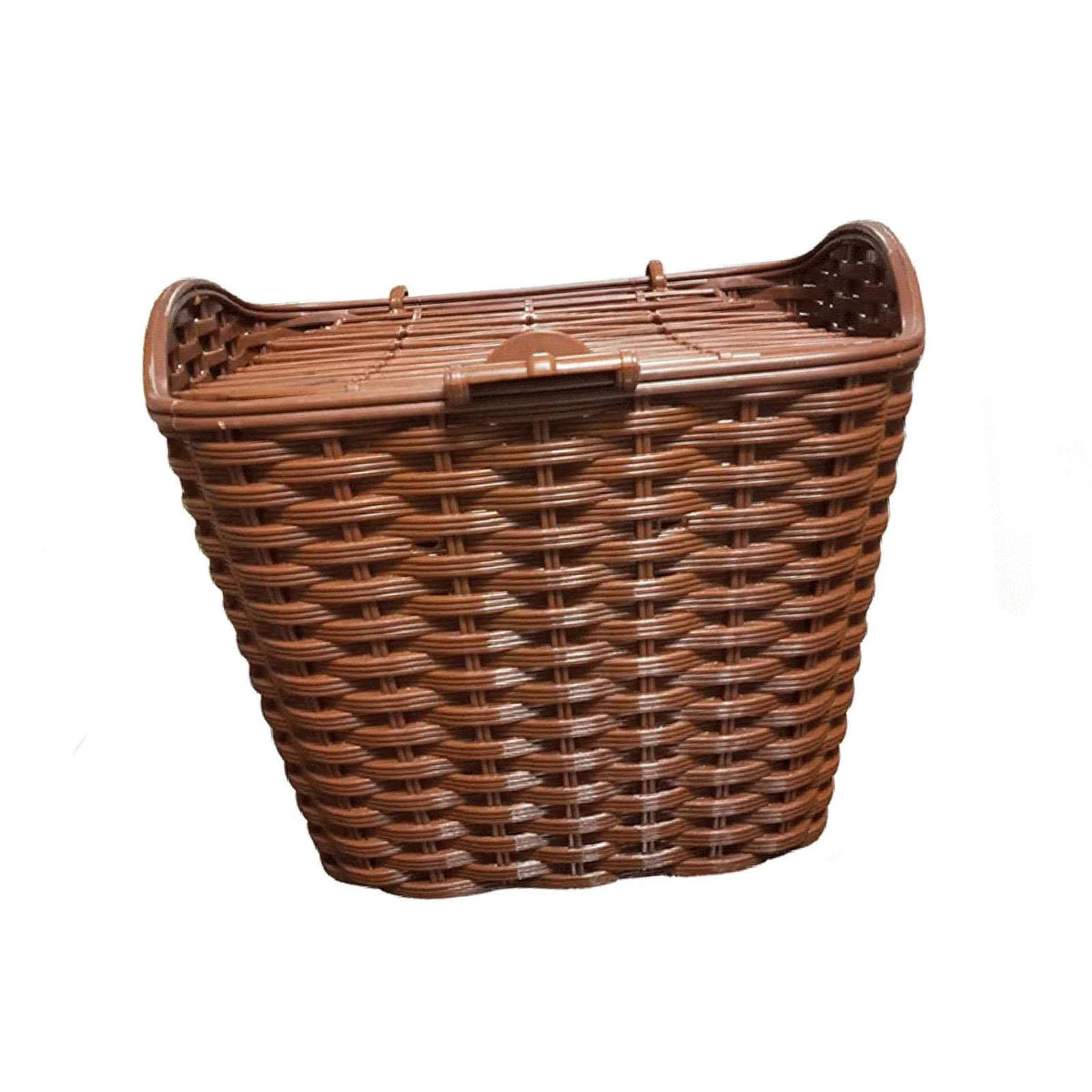 Woven Bike Basket with Lid Y8022