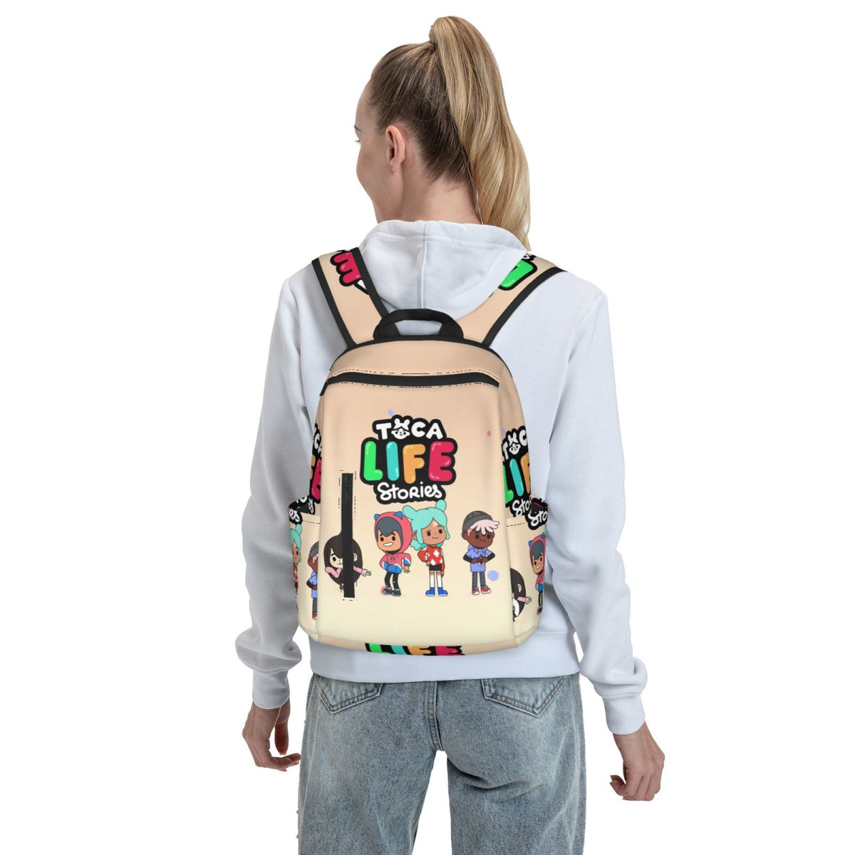 Lightweight Unisex School Backpack for Kids Teens Adult H7303