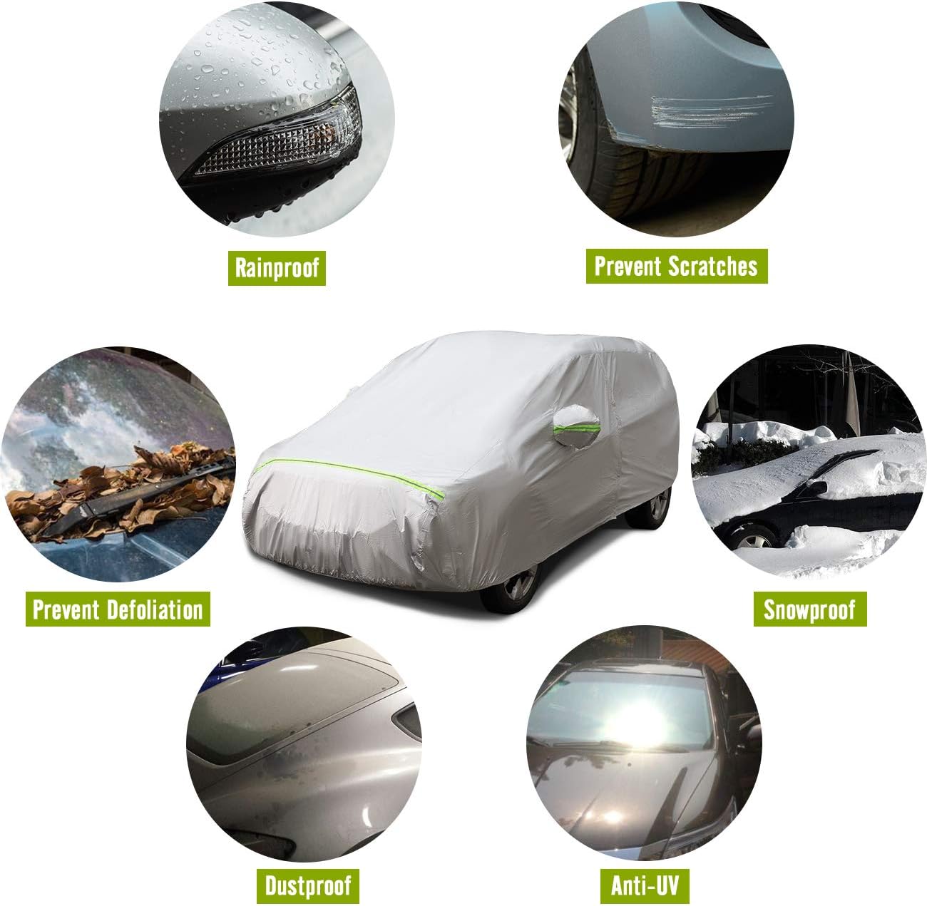 5 Layer Waterproof Windproof Car Cover SUV Cover N69128