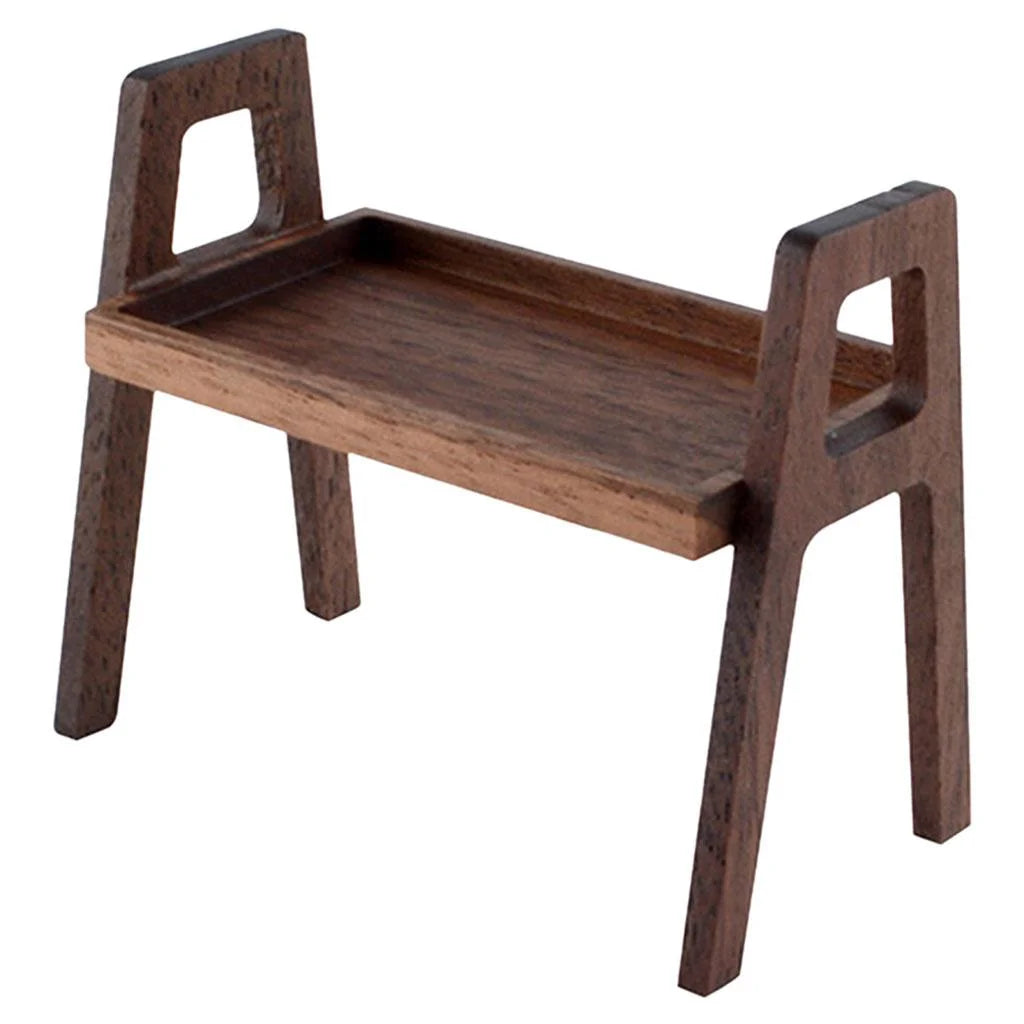 Black Walnut Mini Shelf Rack Dollhouse Furniture F86171