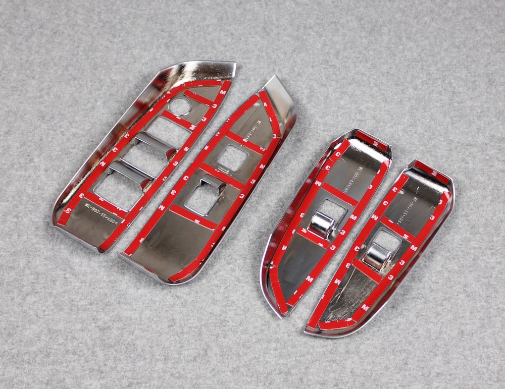 Matte Interior Window Switch Console Panel Trim Pack of 2 S396