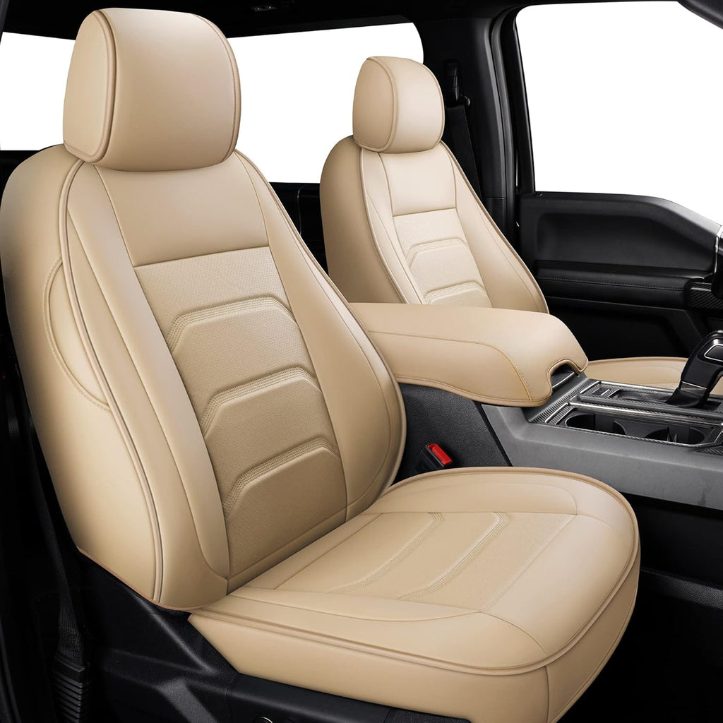 Faux Leather Full Coverage Car Seat Covers Full Set H68833