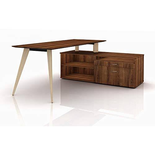 Walnut File Storage Cabinet Credenza I9837