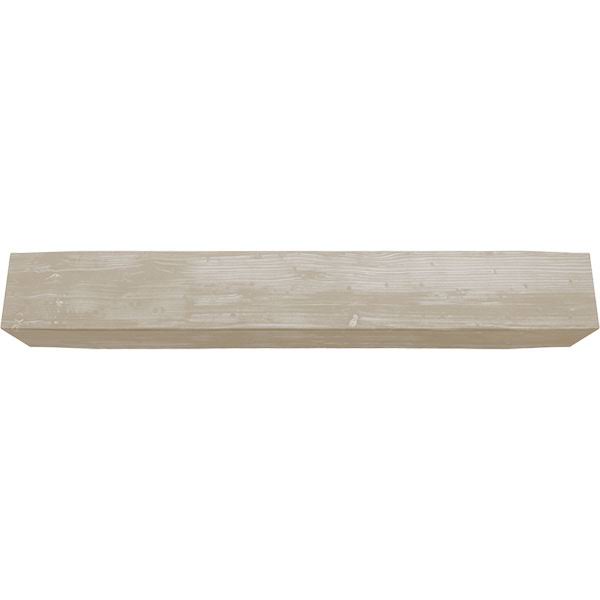 Sandblasted Faux Wood Fireplace Mantel, White Washed O3458
