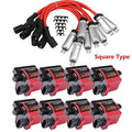 Set of 8 Ignition Coil Pack + 8 Pcs 8mm Spark Plug Wires C7130