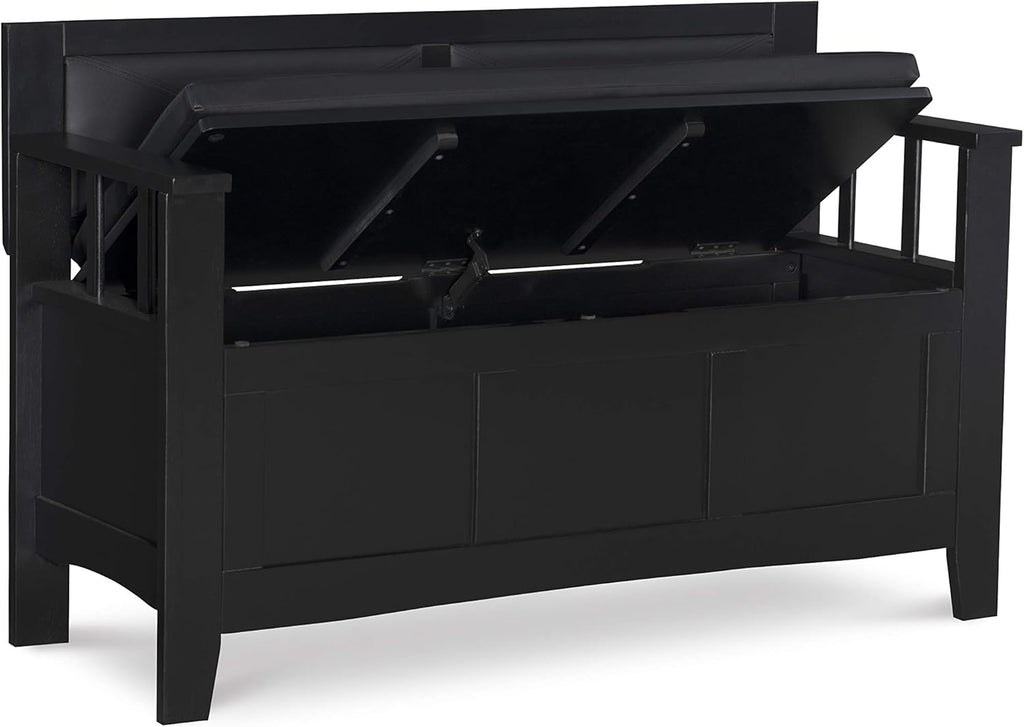 Black Padded Bench X138125