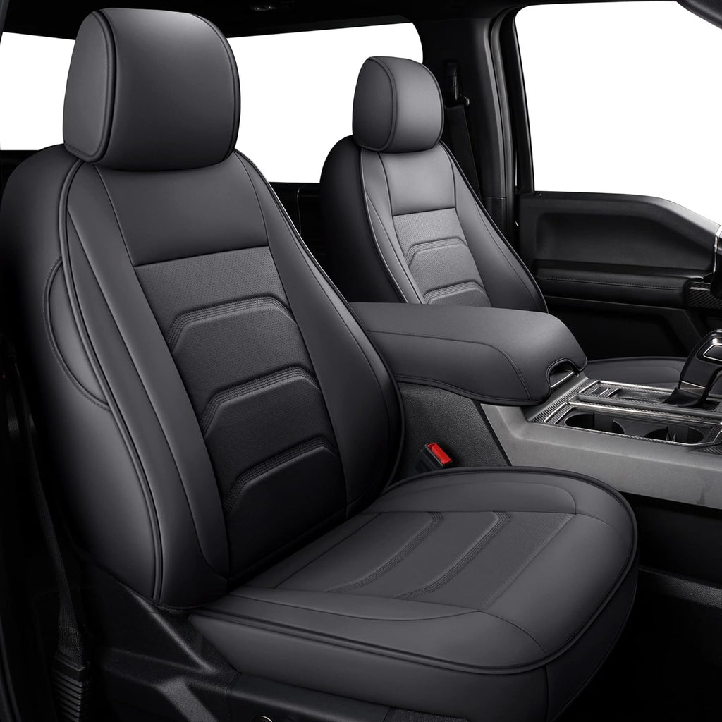 Faux Leather Full Coverage Car Seat Covers Full Set H68833