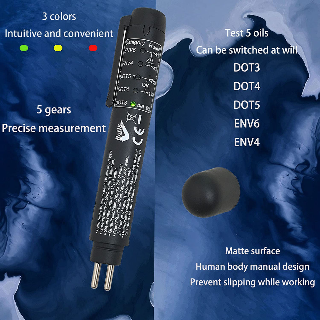 Brake Fluid Tester Pen with 5 LED Indicators C188855
