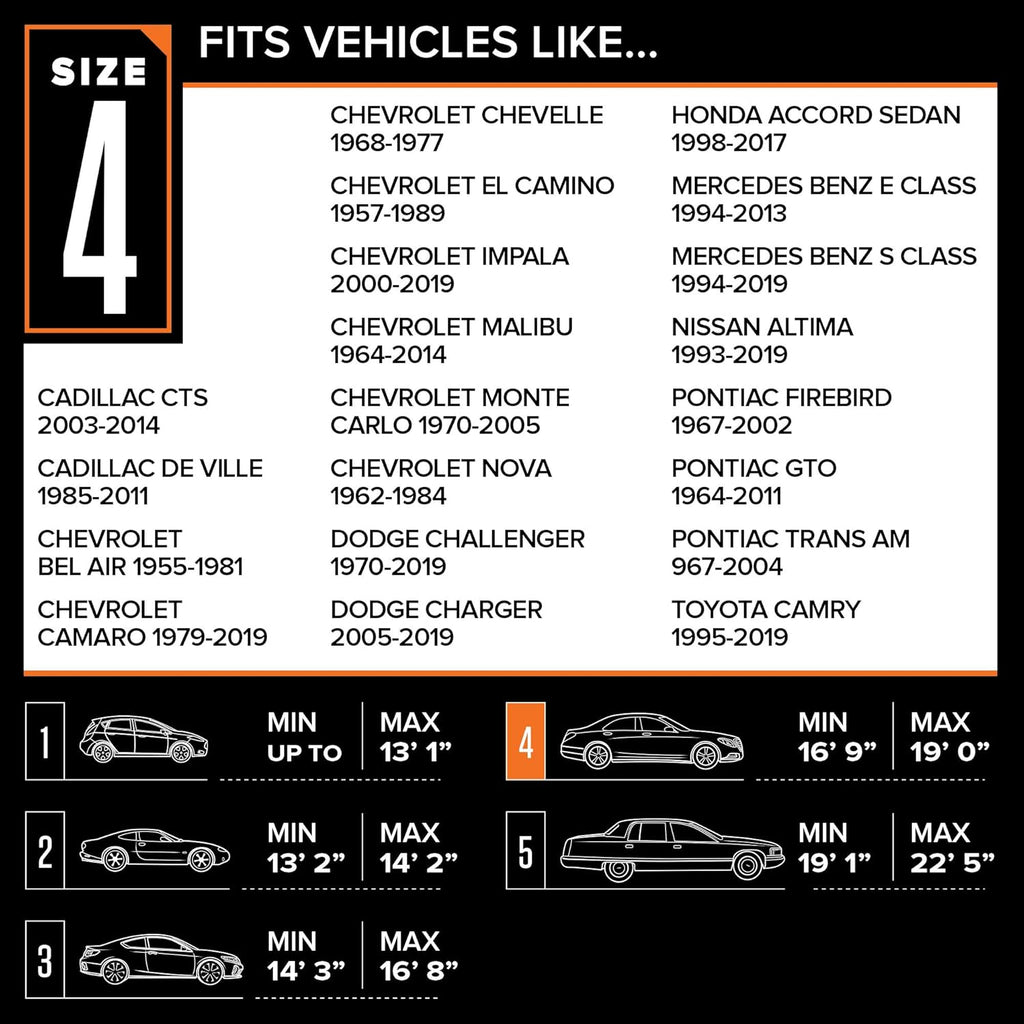 Gray Car Cover for Sedans up to 228 X422