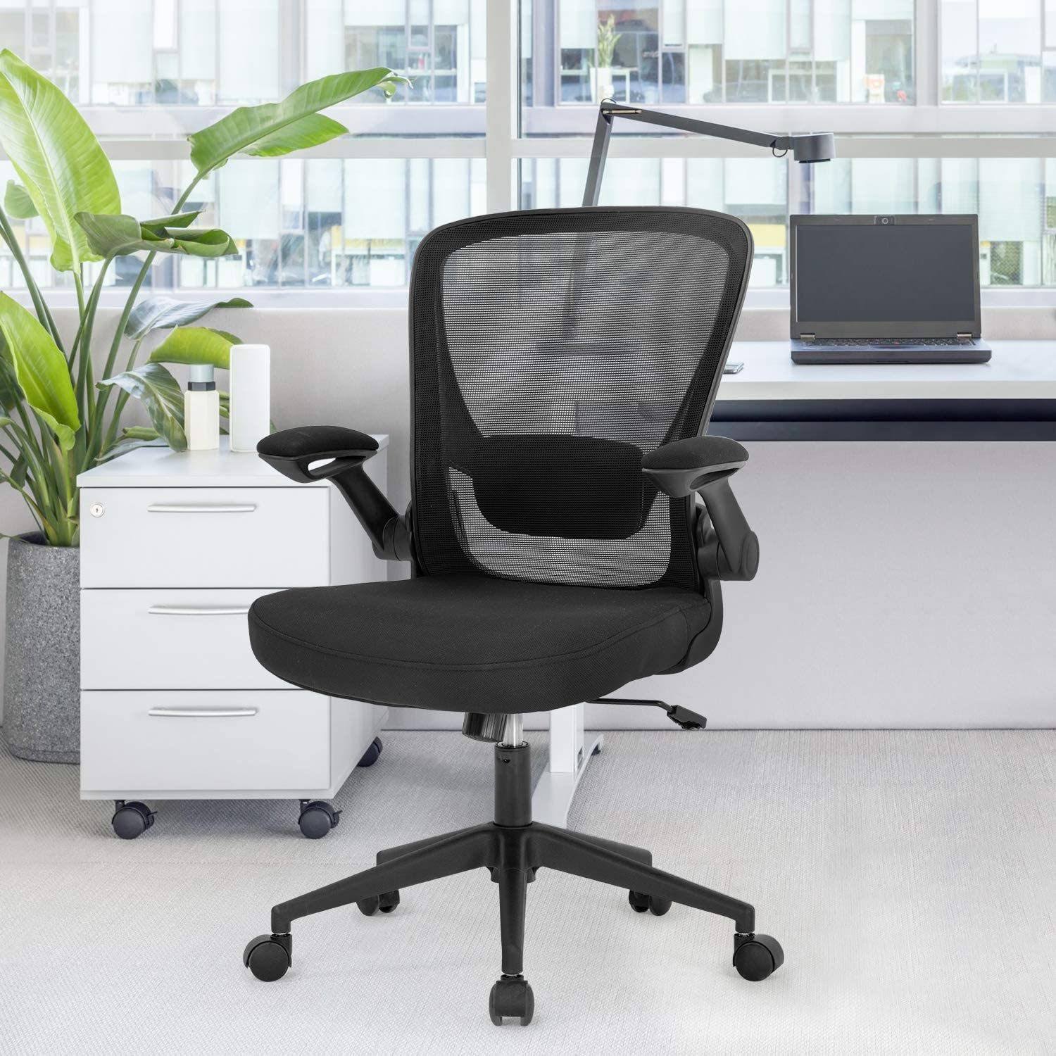 Ergonomic Mesh Swivel Task Chair with Lumbar Support K76251