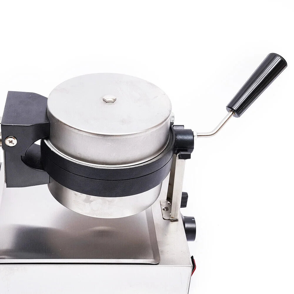 Commercial Electric Nonstick Waffle Maker 1000W Silver and Black A522742