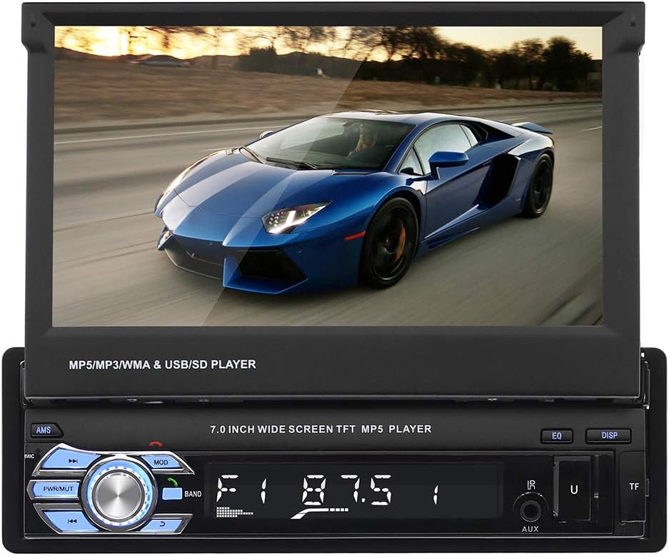 Single Din Touchscreen Car Stereo with Bluetooth FM Radio USB AUX Input T905394
