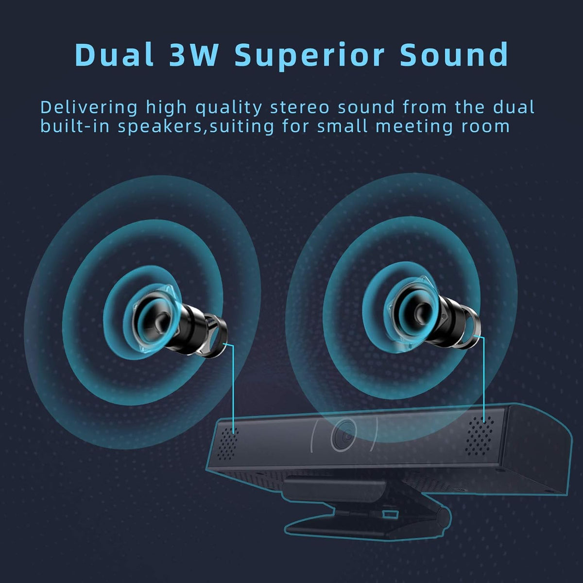 1080p Full HD Webcam with Stereo Microphone and Speaker U4880