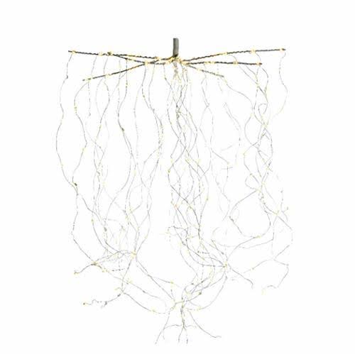 320 Micro LED Warm White Cascade Lights Set Silver Wires S53420