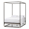 Black Queen Metal Canopy Bed E366964
