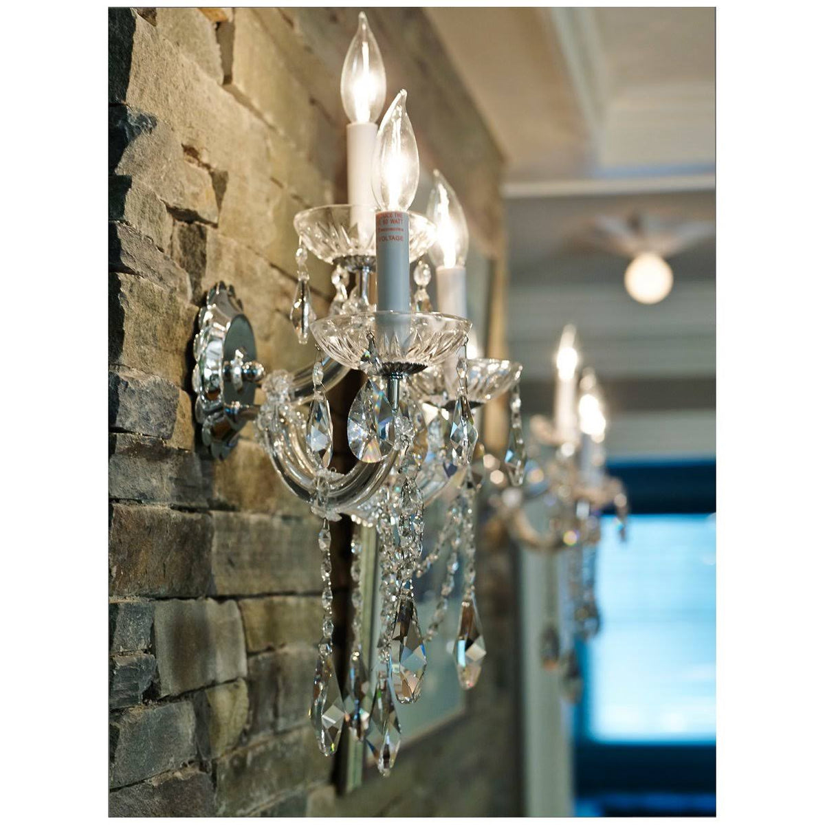 3 Light Sconce, Polished Chrome Z539