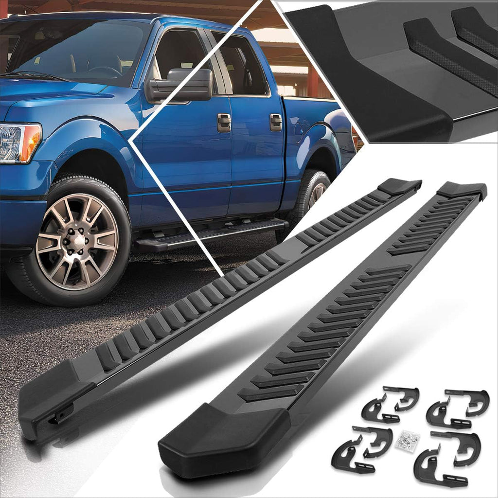 6 Inch Black Alumium Running Boards O421