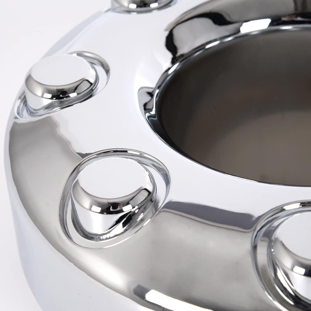 Chrome Open Dually Front Wheel Center Hub Cap Pack of 2 G626
