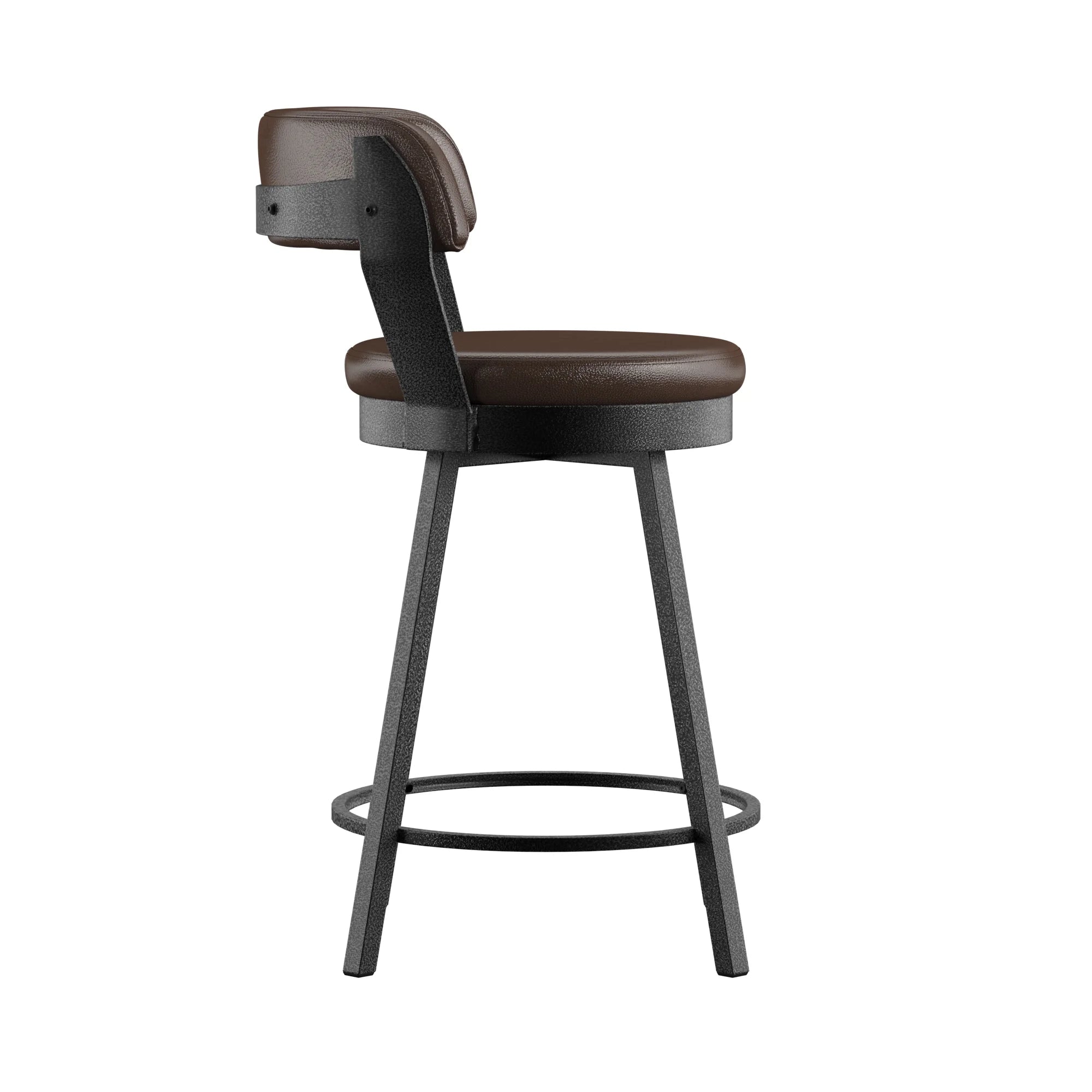 Brown Swivel Bar Stool, Set of 2 K479101