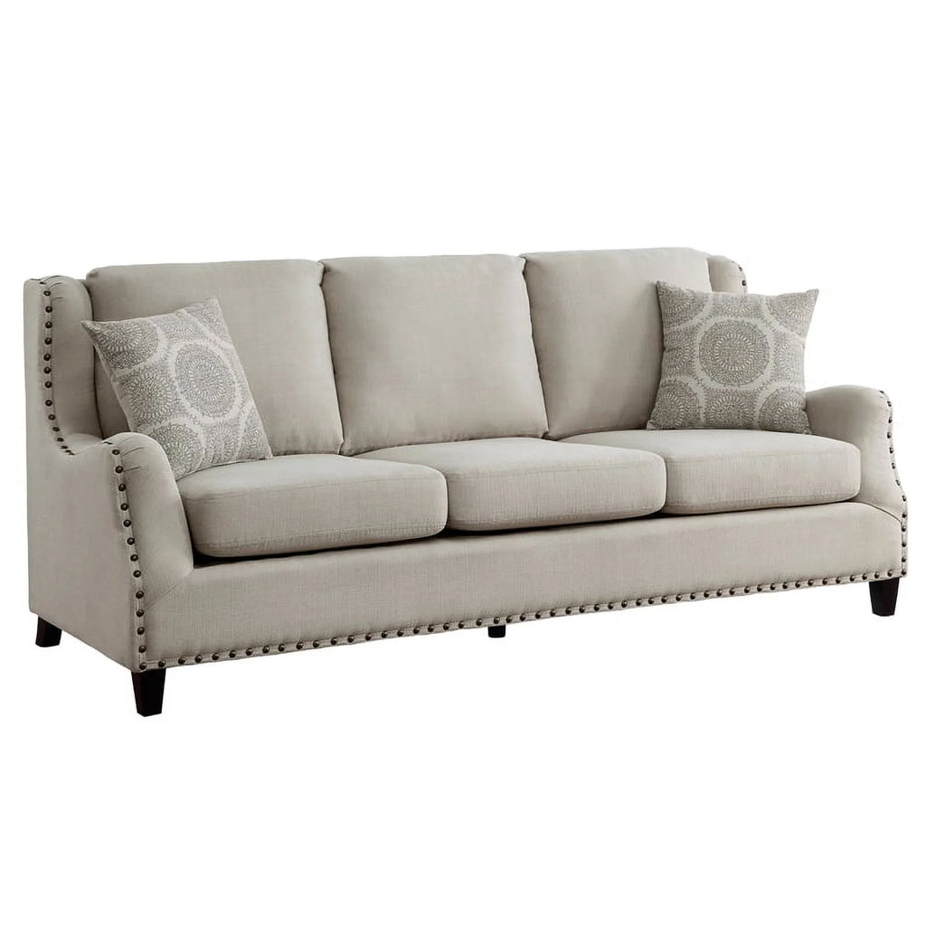 Beige 2-Piece Upholstered Sofa Set X479
