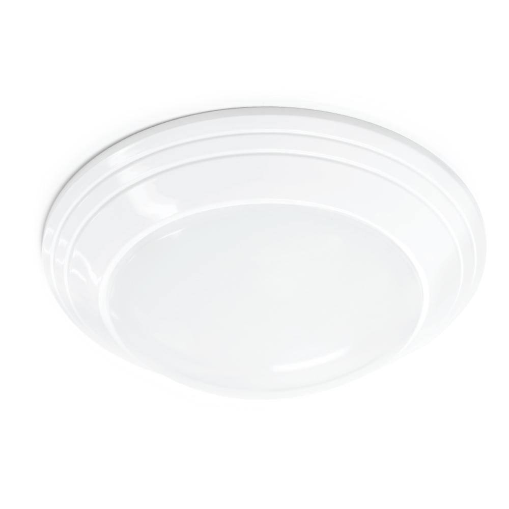 7 in. 12-Watt Dimmable White LED Flush Mount Disk M649