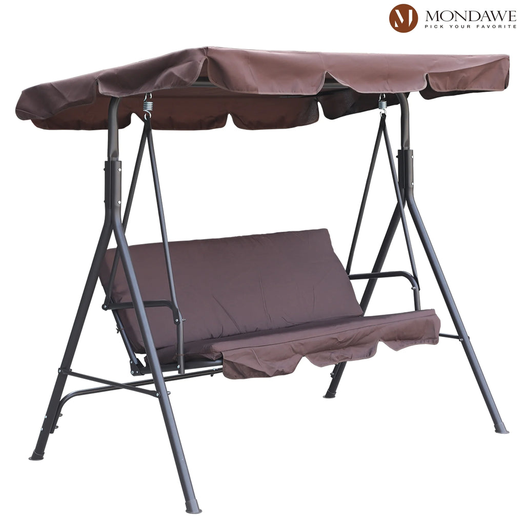 Freestanding Patio Swing Chair with Canopy V7357