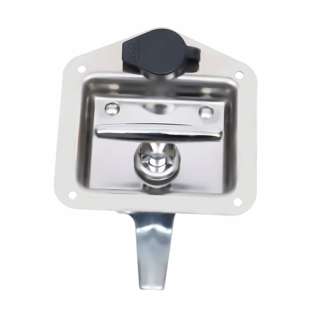 T-Handle Door Latch Lock Stainless Steel Toolbox with Keys U68371