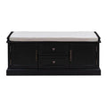 White Storage Bench with 2 Drawers and 2 Cabinets S277075