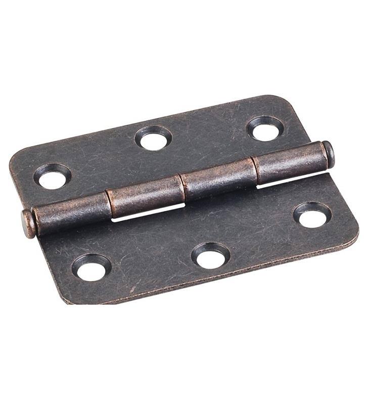 2-1/2 inch Full Inset Butt Cabinet Door Hinge Pack of Bright White Q6449