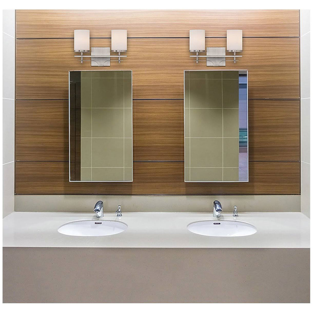 2 Light Bath Bar, Satin Nickel U732762