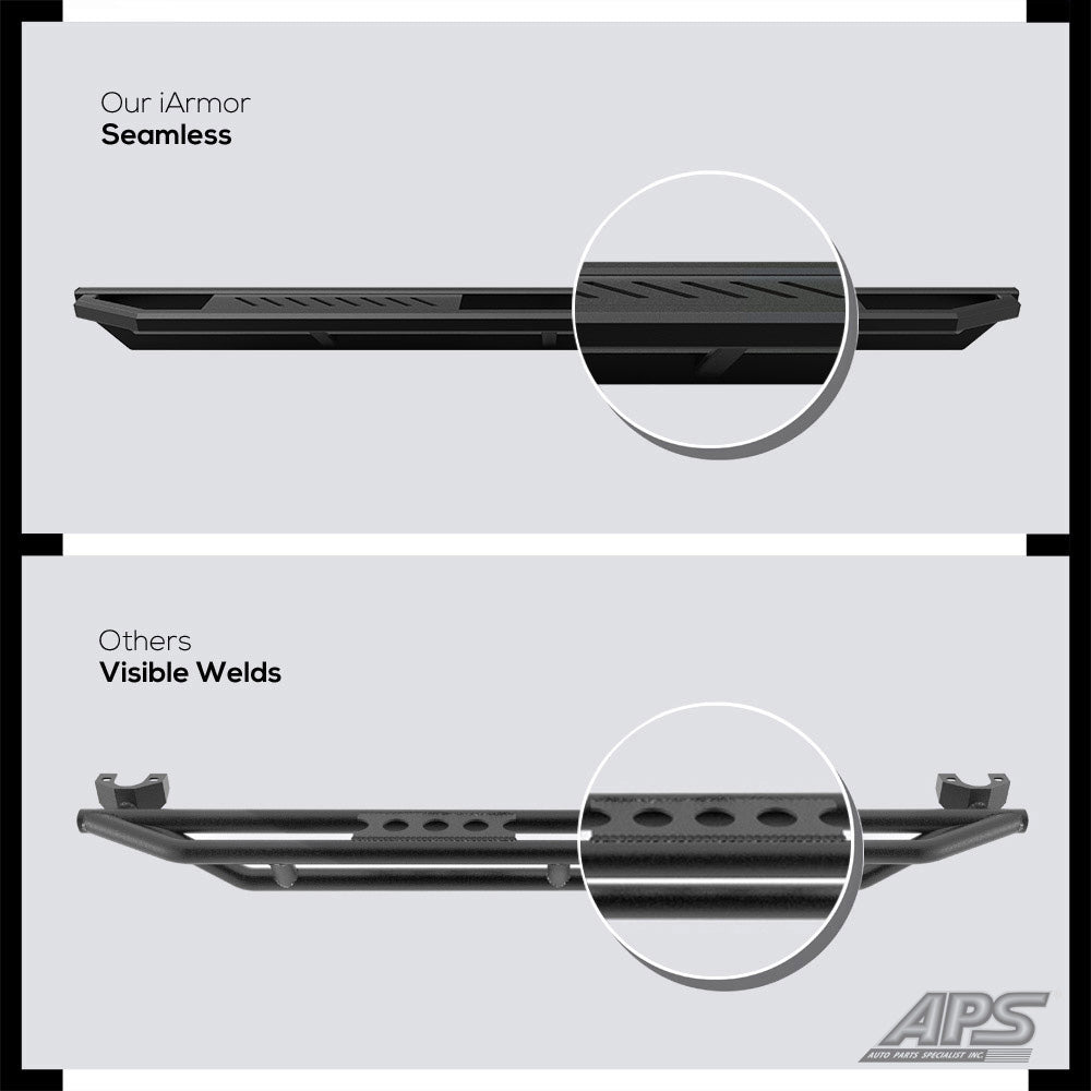 Black Aluminum Running Boards Side Steps M738