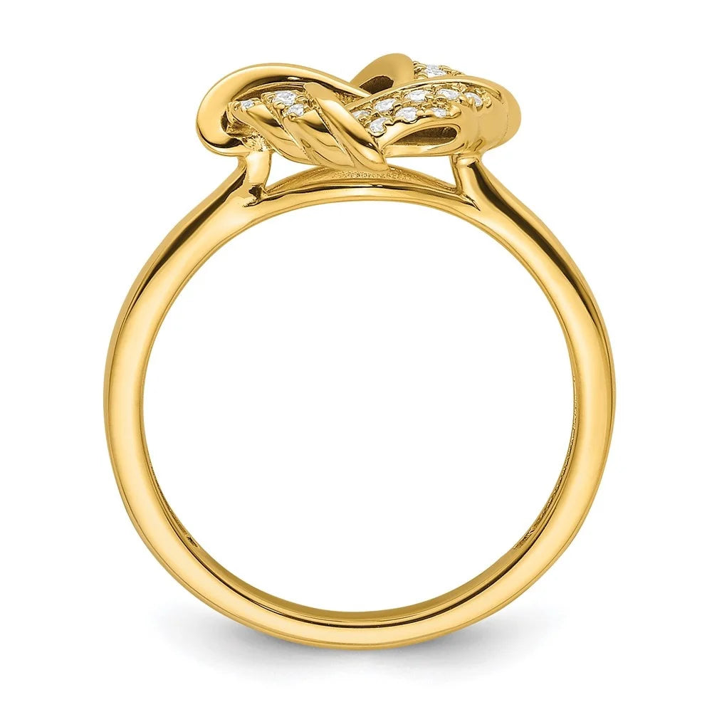 14k Yellow Gold Lab Grown Diamond Ring Z499347