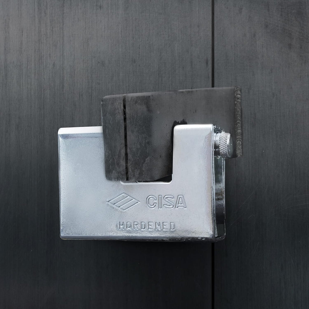4'' Rectangular Heavy Duty Armored Padlock with 2 Keys, Pack of 2 E903730
