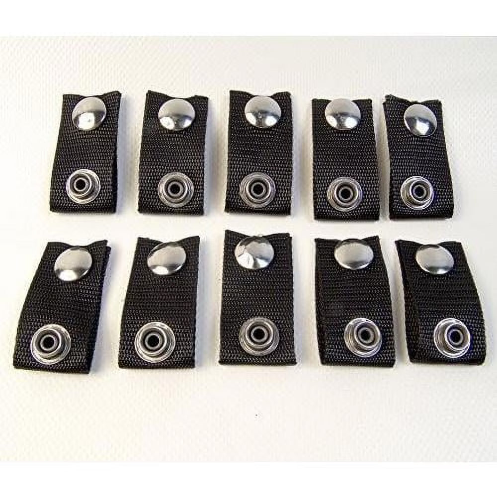 Black Extend A Snap Boat Cover Snaps, 1.5 Inch, 10 Piece Set C900