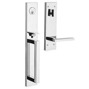 Single Cylinder Keyed Entry Handleset with Interior Lever M52409
