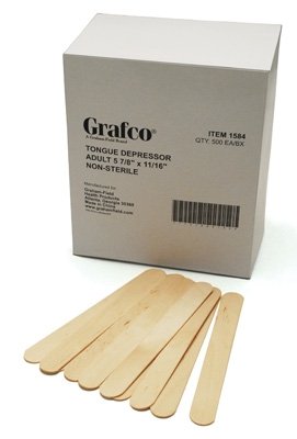 Wood Tongue Depressors, Box of 5000 F96376