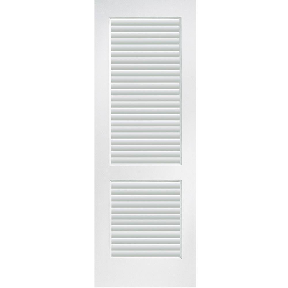 Primed Composite MDF Full Louver Interior Door Slab L540447