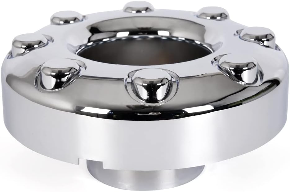 Chrome Open Dually Front Wheel Center Hub Cap Pack of 2 G626