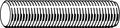Threaded Rod, 7/16 inch-14, Stainless Steel, Plain Finish, 12 ft Length J715