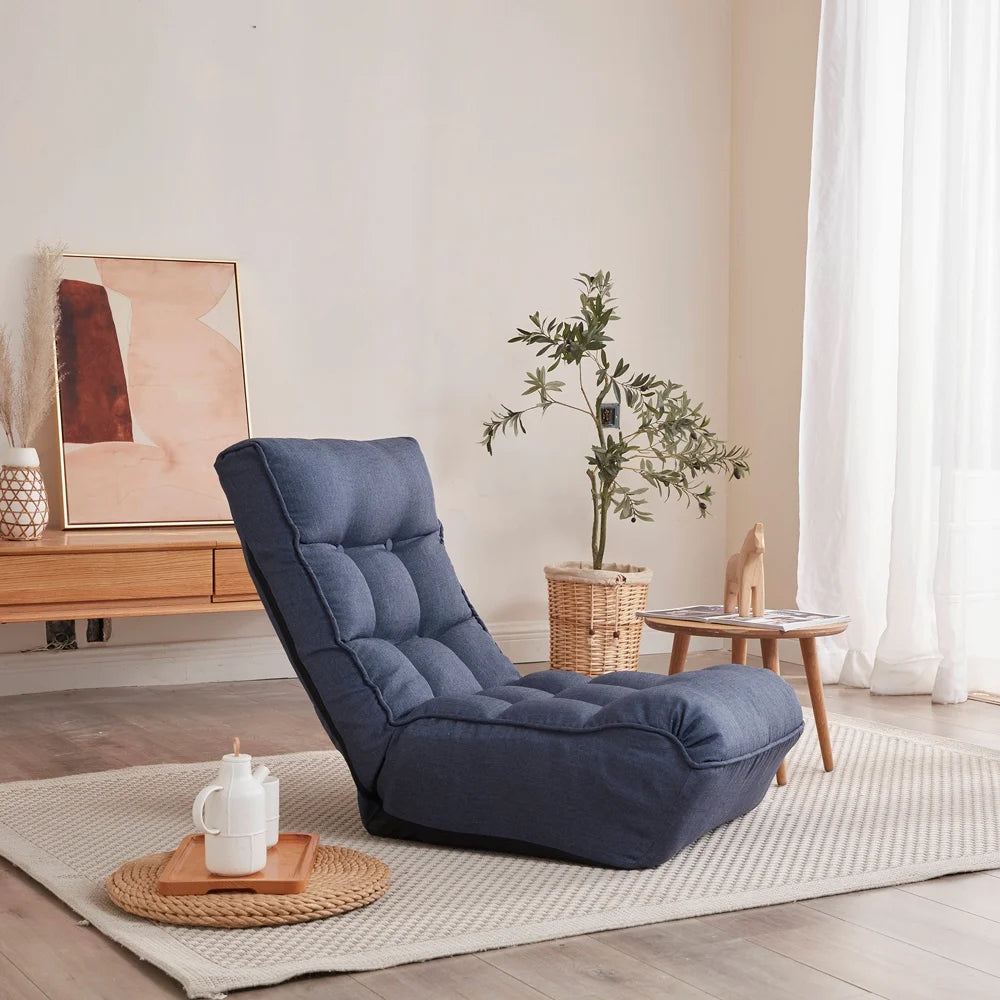 Reclining Floor Chair with Ottoman X5168