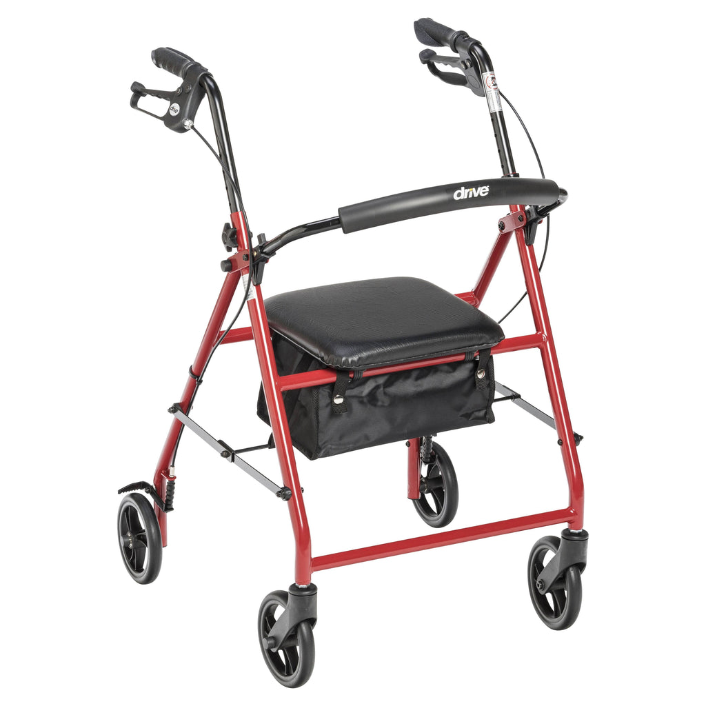 Red Rollator with 6x22 Wheels G2103
