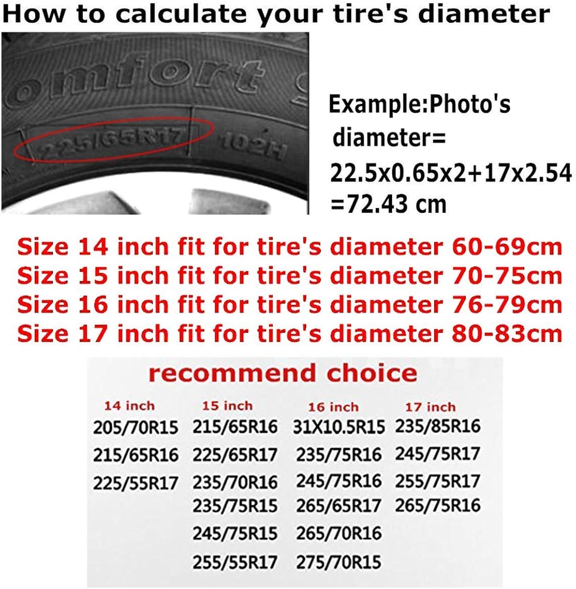 Waterproof Dust-Proof Universal Wheel Tire Protectors Pack of 2 J540