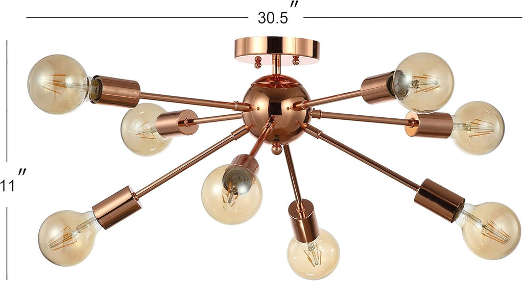 Copper 8-Light LED Flush Mount Q240